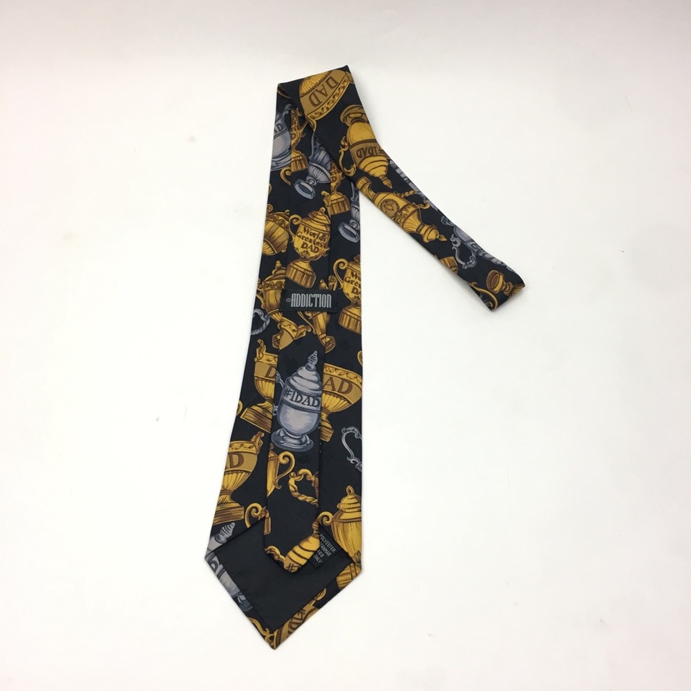 Worlds Greatest Dad Trophy‎ Pattern Mens Necktie - Picture 7 of 7